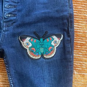 Free People Butterfly Patch Jeans